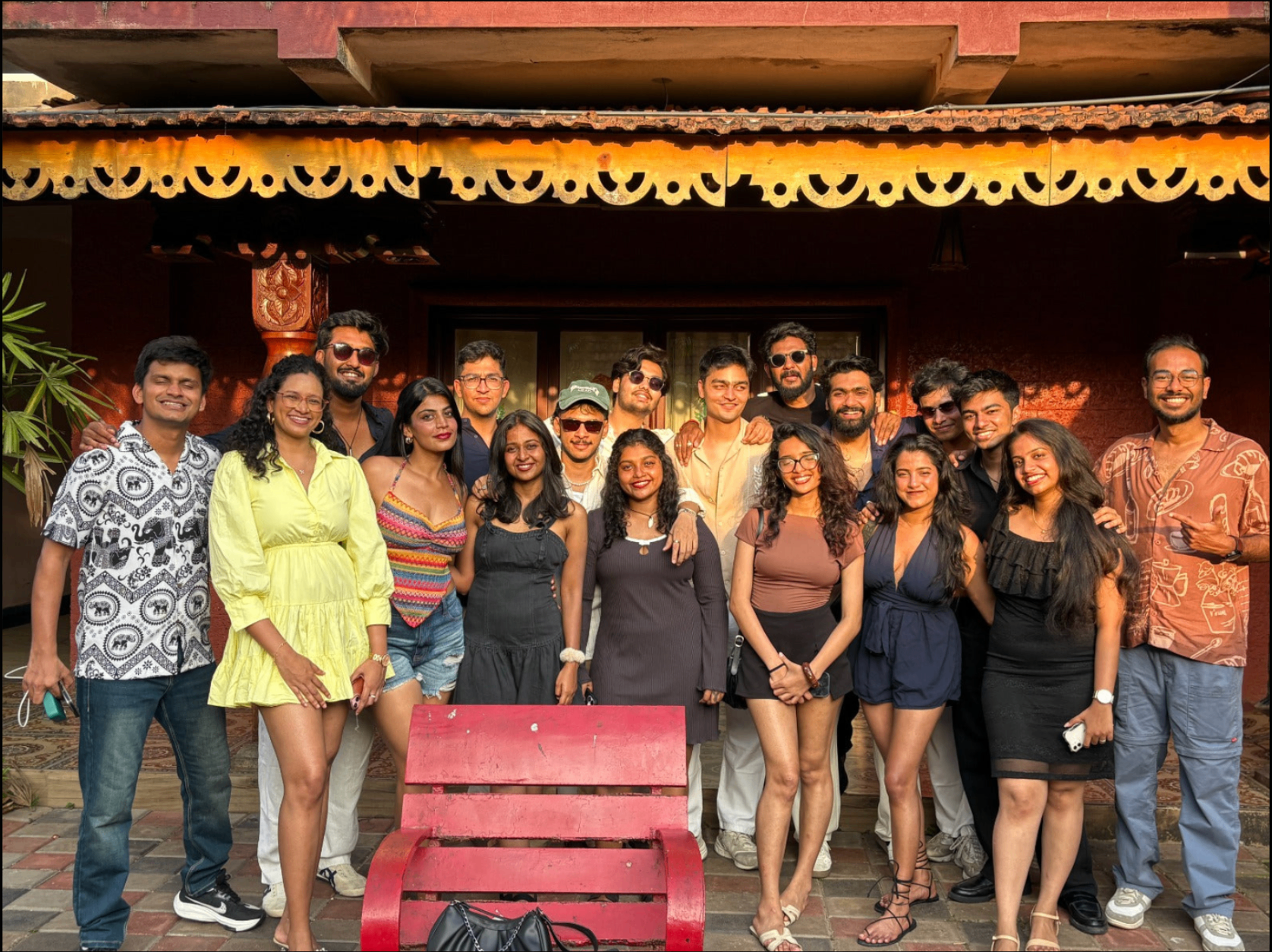 Roava group outside a heritage villa in Goa